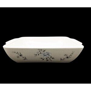 Baking Dish Southampton Stoneware Collection Oven-To-Table Square Floral Vintage